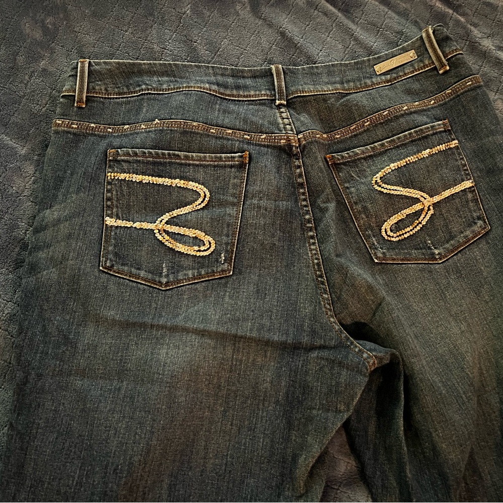 Seven7 Jeans W/Sequence Design - Plus Size 20 - image 6